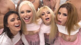 Hardcore IR ORGY 8on4 VivianLola AshleyRose LucyMendez KiraSex DP DAP TAP với nước tiểu